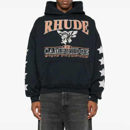 RHUDE Cambridge State Champs Vintage Boxy Hoodie