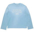 Acne Sprayed 1996 Logo Long Sleeve T-shirt Corn Flower Blue