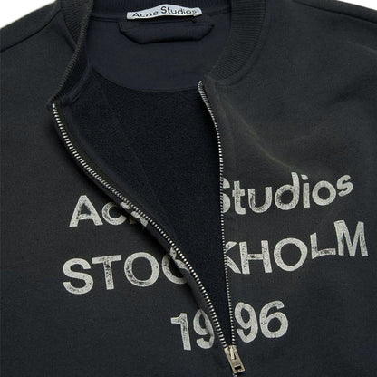 Acne Studios Zip Up 1996 Sweatshirt Black
