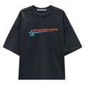 Alexander Wang Boxy Tee W Graphic Washed Black