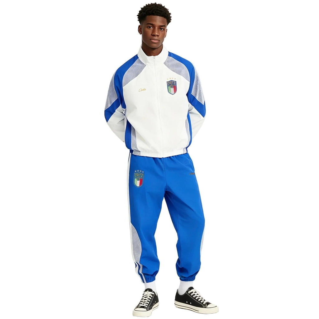 Corteiz Italia Shuku Pant Blue/White