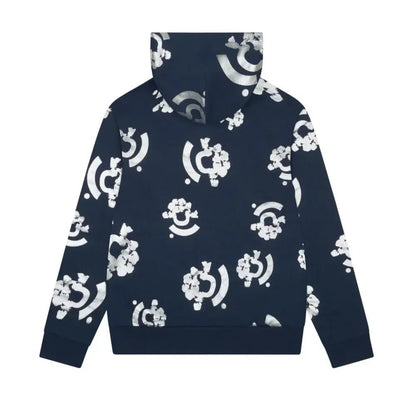 Denim Tears Bstroy Tears Zip Hoodie Blue
