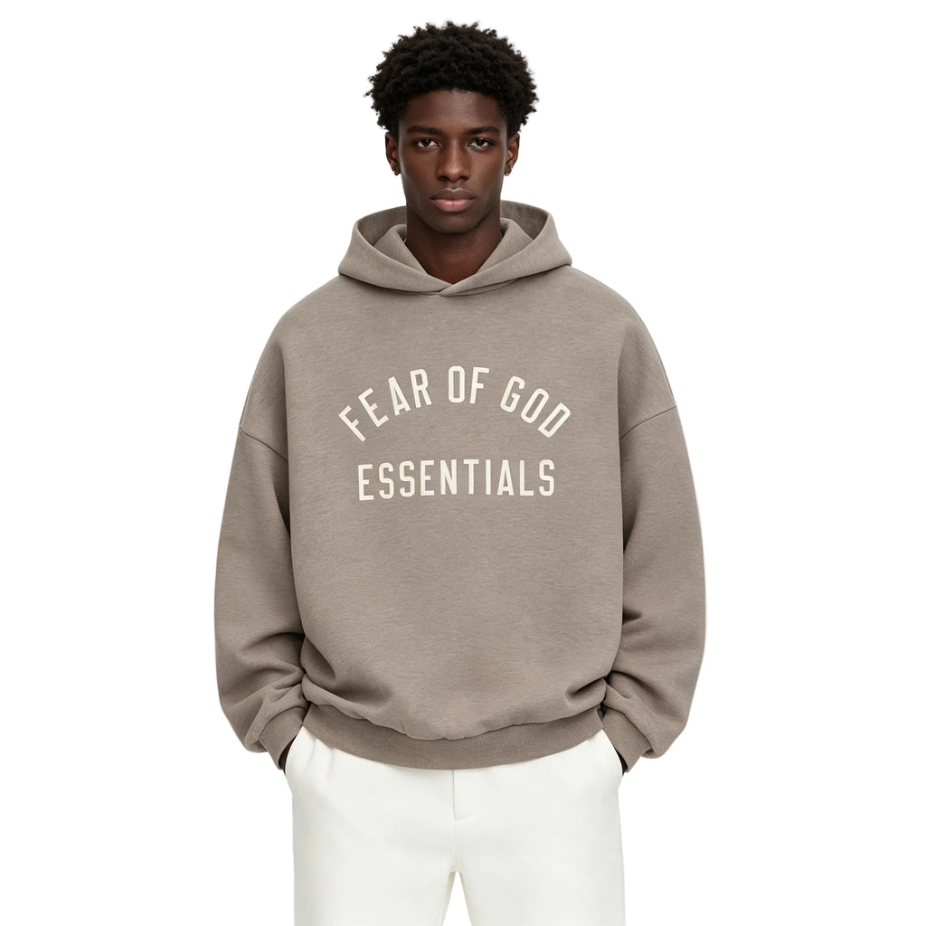 Fear of God Essentials Fleece Hoodie Heather Gray