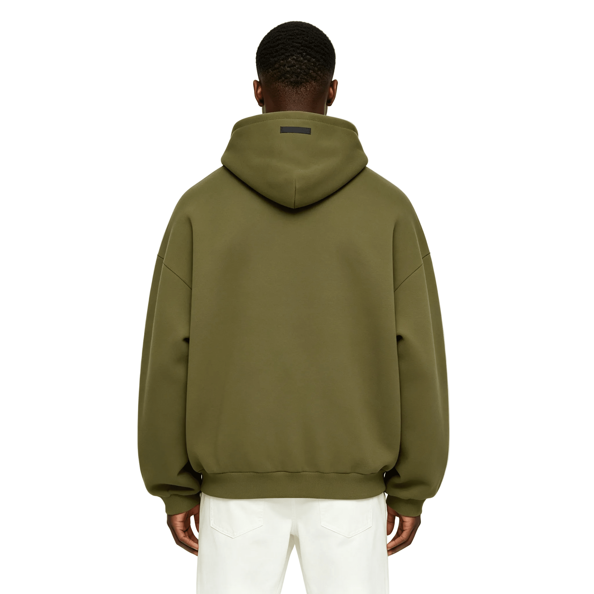 Fear of God Essentials Fleece Hoodie Military