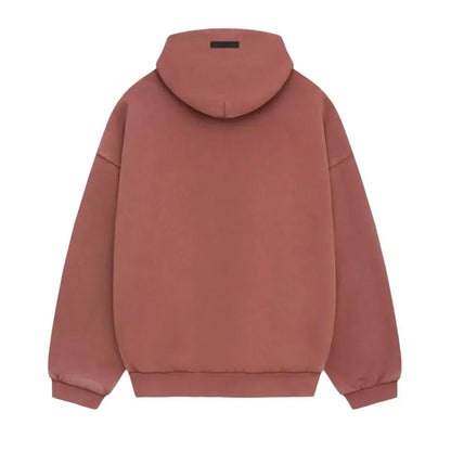 Fear of God Essentials Heavy Fleece Hoodie Crimson