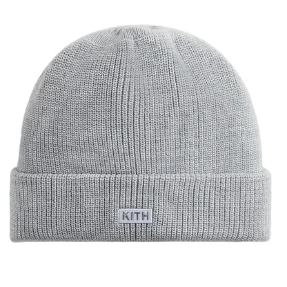 Kith Classic Beanie Light Heather Grey