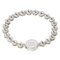 MIU MIU Metal Bracelet with Crystals Silver