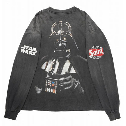 SAINT Mxxxxxx STAR WARS LS TEE /DARTHVADER BLACK