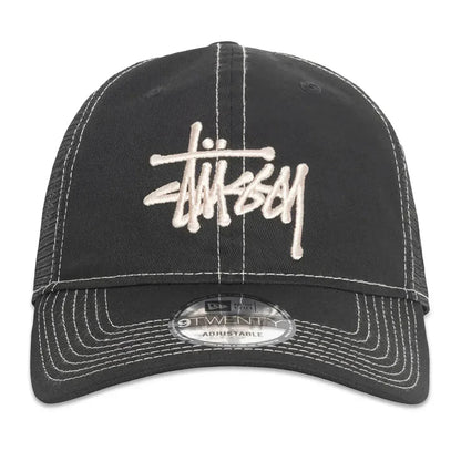 Stussy New Era 9Twenty Basic Trucker Black