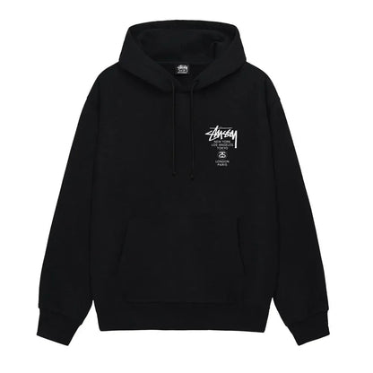 Stussy World Tour Hoodie Black