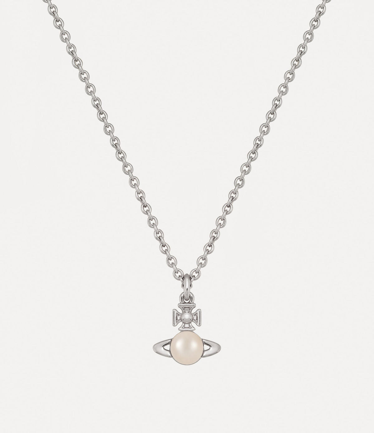 VIVIENNE WESTWOOD Balbina Pendant Necklace Brass(Silver)