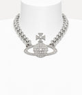 VIVIENNE WESTWOOD Neysa Chain Necklace Brass(Silver)