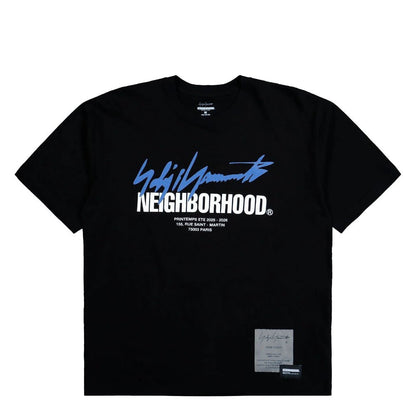 YOHJI YAMAMOTO Black NEIGHBORHOOD Edition SS-2 T-shirt